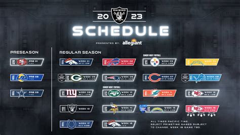 raiders espn schedule|raiders home schedule.